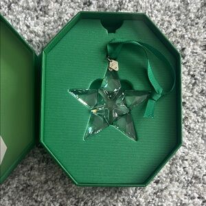 Swarovski Green Crystal Star Ornament